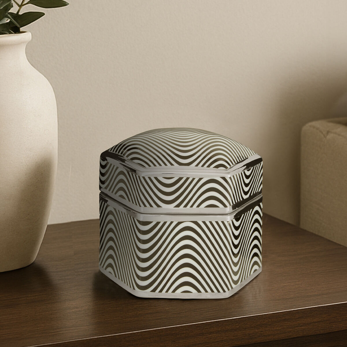 Hexagonal Large Trinket Box