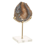 Black and Gold Agate Sculpture