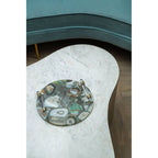 Green and Gold Agate Tray