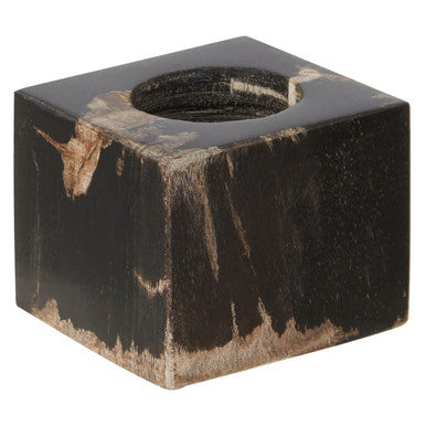 Dark Petrified Wood Tealight Holder