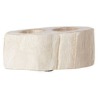 Petrified Wood Double Candle Holder