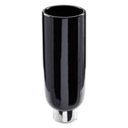 Black and Silver Small Pedestal Vase