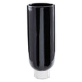 Black and Silver Small Pedestal Vase