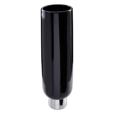 Black and Silver Large Pedestal Vase