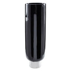 Black and Silver Large Pedestal Vase