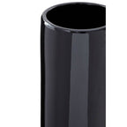 Black and Silver Large Pedestal Vase