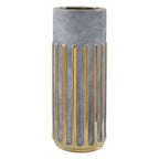 Grey and Gold Veined Large Ceramic Vase