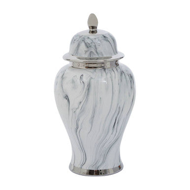 Marble Effect Large Ceramic Jar