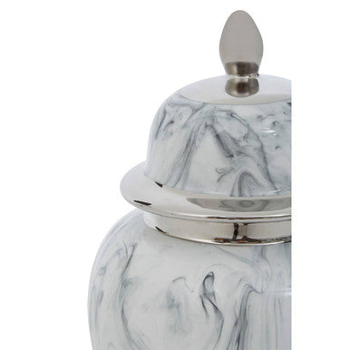 Marble Effect Large Ceramic Jar