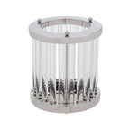 Small Silver and Glass Candle Holder