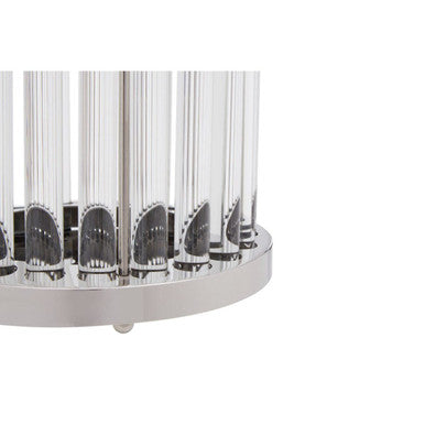 Small Silver and Glass Candle Holder