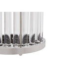 Small Silver and Glass Candle Holder