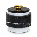 Black Marble Storage Jar