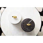Black Marble Storage Jar