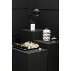 Black Marble Storage Jar