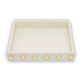 Cream and Gold Studded Tray