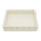 Cream and Gold Studded Tray