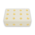 Large Cream and Gold Trinket Box