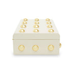 Large Cream and Gold Trinket Box