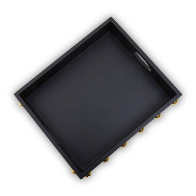 Black and Gold Studded Tray