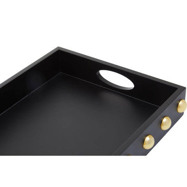 Black and Gold Studded Tray