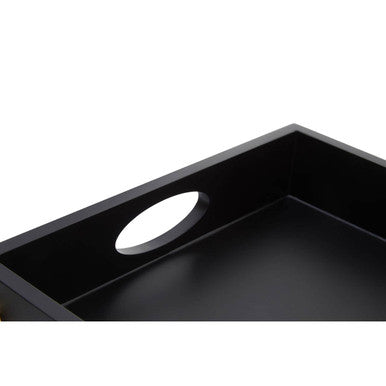 Black and Gold Studded Tray
