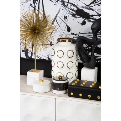 Small Black and Gold Trinket Box