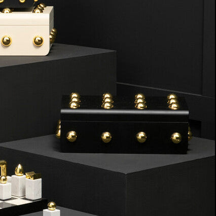 Small Black and Gold Trinket Box