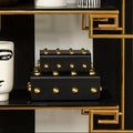 Small Black and Gold Trinket Box