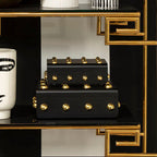 Small Black and Gold Trinket Box