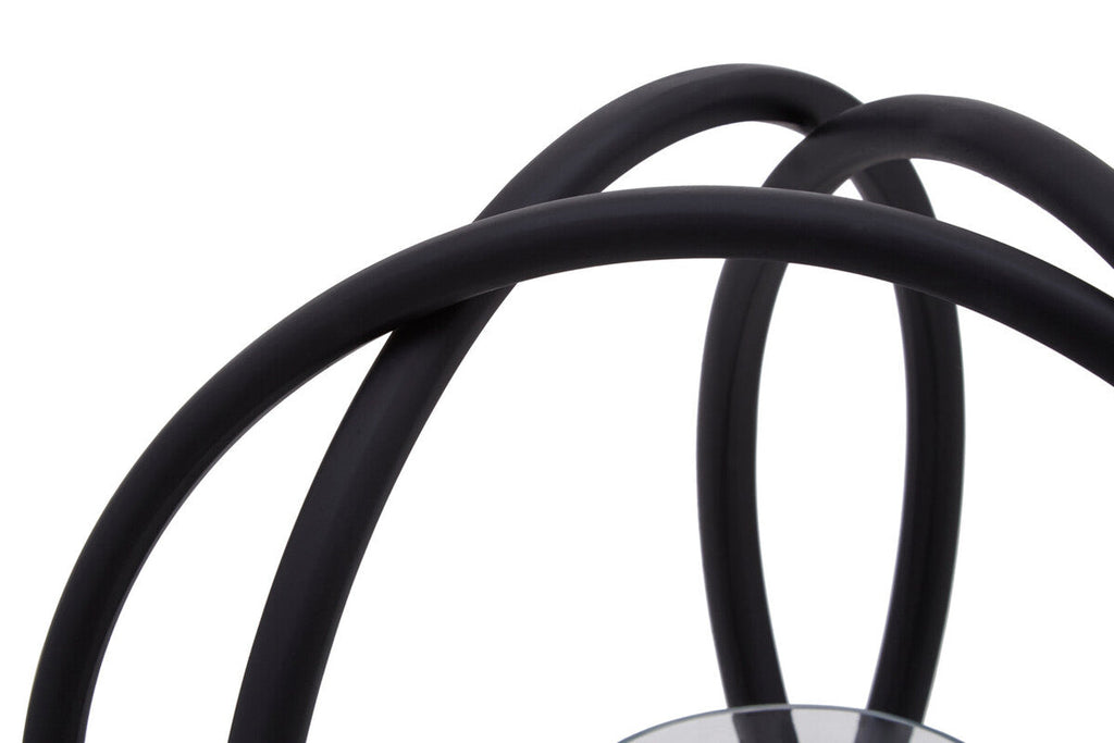 Medium Matte Black Finish Candle Holder