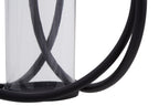 Medium Matte Black Finish Candle Holder