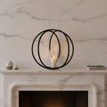 Large Matte Black Finish Candle Holder