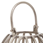 Small Silver Finish Compact Lantern