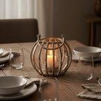 Small Silver Finish Compact Lantern