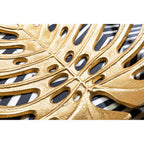 Monstera Small Gold Finish Leaf Dish