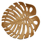 Monstera Large Gold Finish Leaf Dish