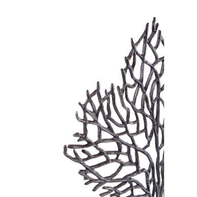 Large Black Nickel Finish Coral Sculpture