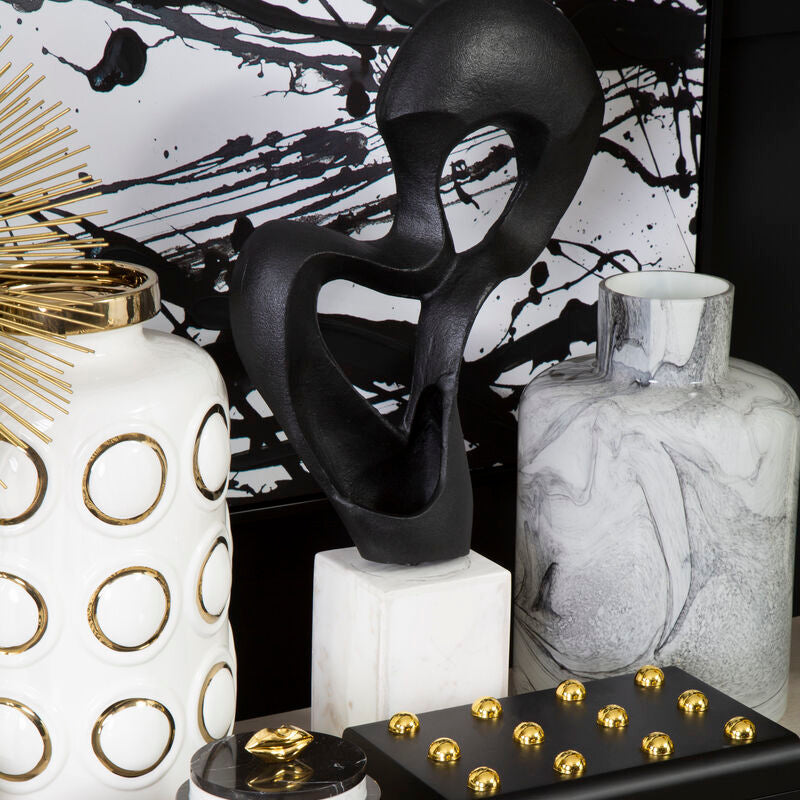 Black Finish Knot Sculpture