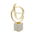 Gold Finish Knot Sculpture