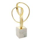 Gold Finish Knot Sculpture
