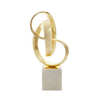 Gold Finish Knot Sculpture