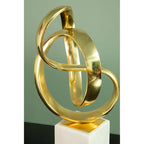 Gold Finish Knot Sculpture