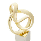 Gold Finish Knot Sculpture