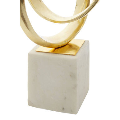 Gold Finish Knot Sculpture