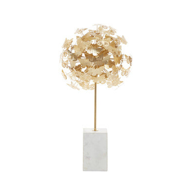 Gold Finish Butterfly Sculpture | Mirano