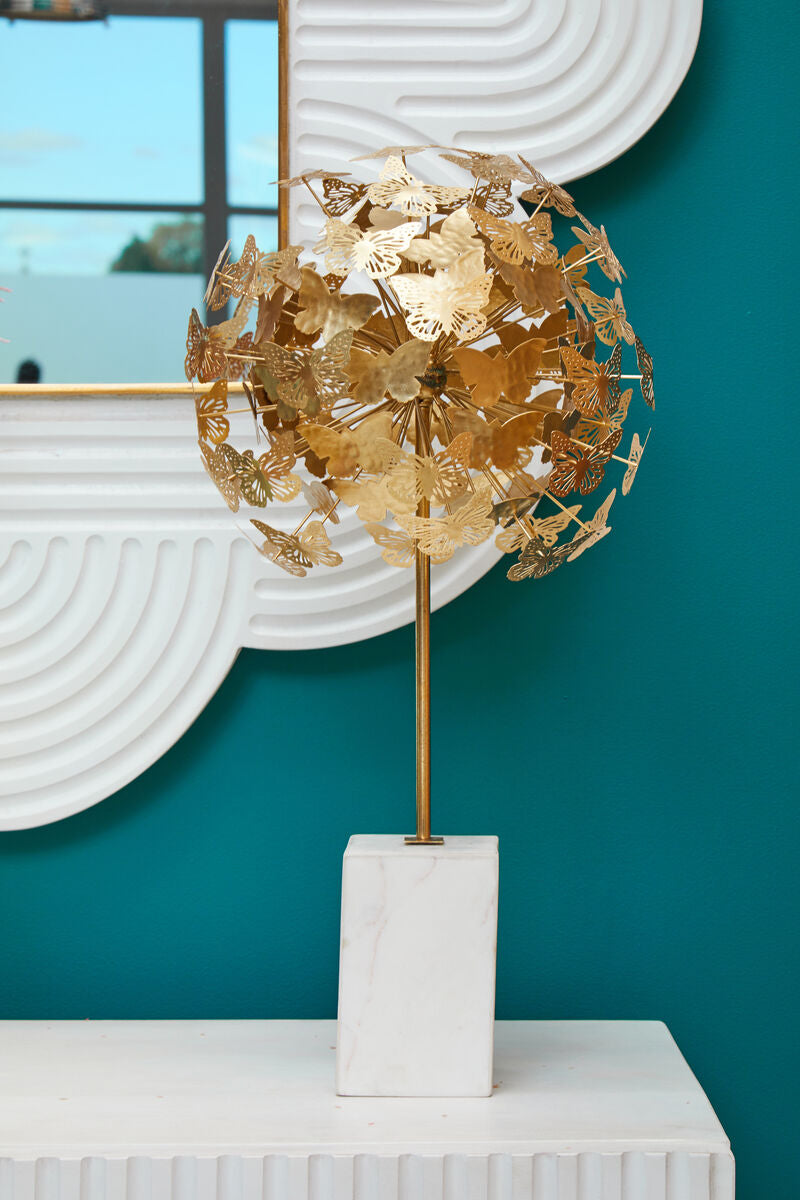 Gold Finish Butterfly Sculpture | Mirano