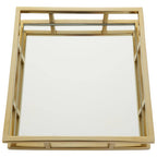 Square Gold Finish Tray