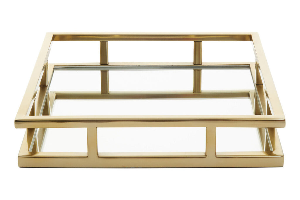 Square Gold Finish Tray