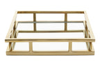 Square Gold Finish Tray